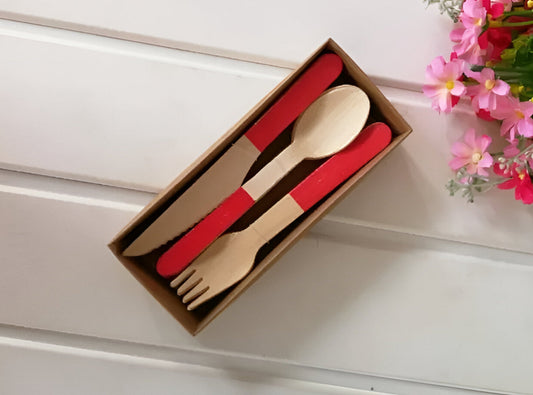 Cubiertos Ecológicos de Madera 100% Natural
