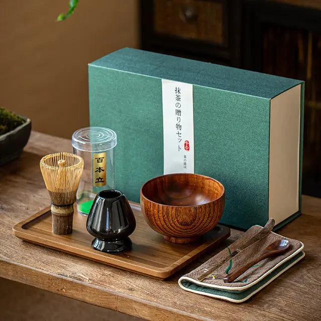 Kit Tradicional de Té Matcha – Hecho de Bambú